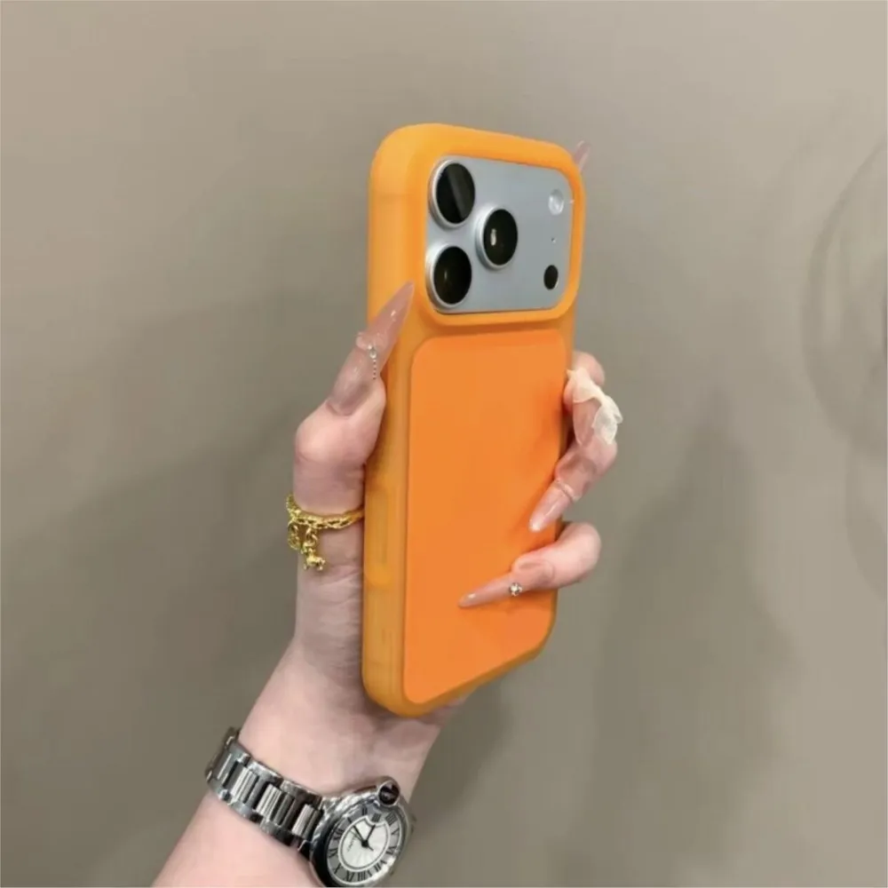 Luxury Cream Jello Sanding Bumper Case For iPhone 17 16 15 Pro Max Shockproof Hard Macaron Colors Matte Simple Official Cover - view 3