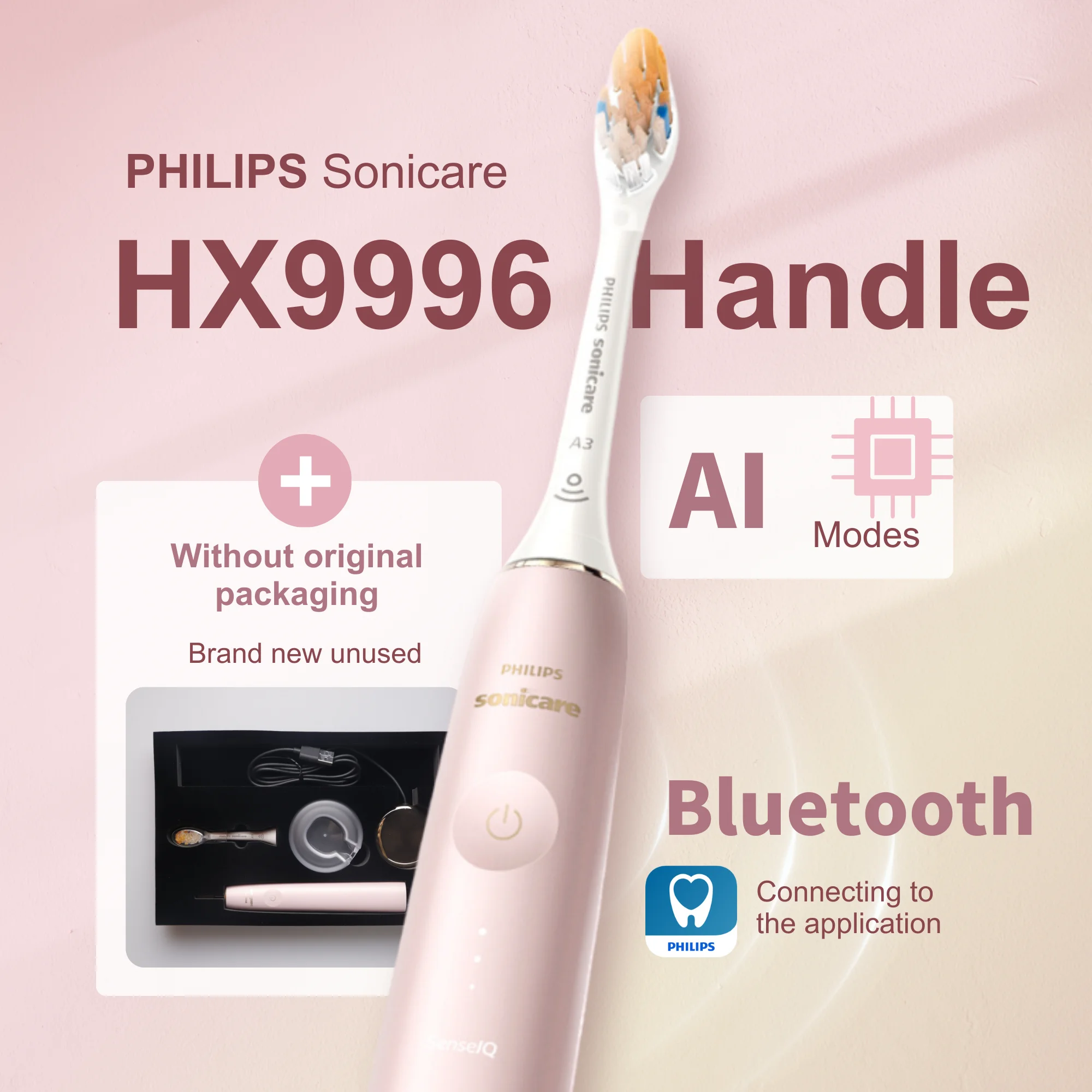 Philips Sonicare elektrische Zahnbürste Prestige 9900 HX9996 HX996 Griff, keine Originalverpackung,
