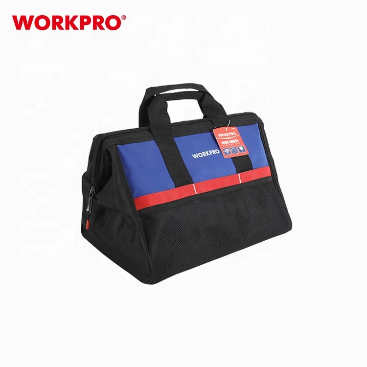 

WORKPRO 445Mm(18'') Wide Mouth Storage Bag Large Home Mechanic Tool Bag Electrician Tool Bag Set