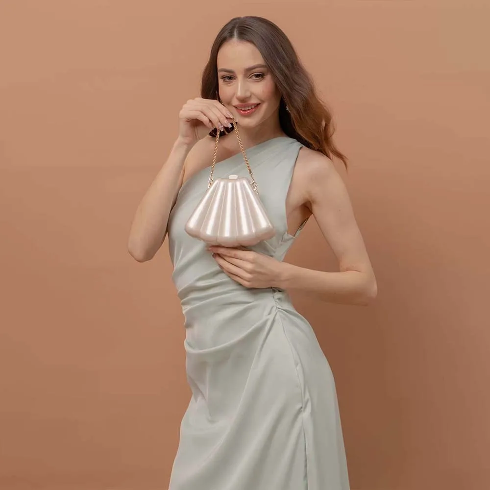 

New Women Fashionable Small Handheld Shell Acrylic Clutch for Wedding Dinner Party