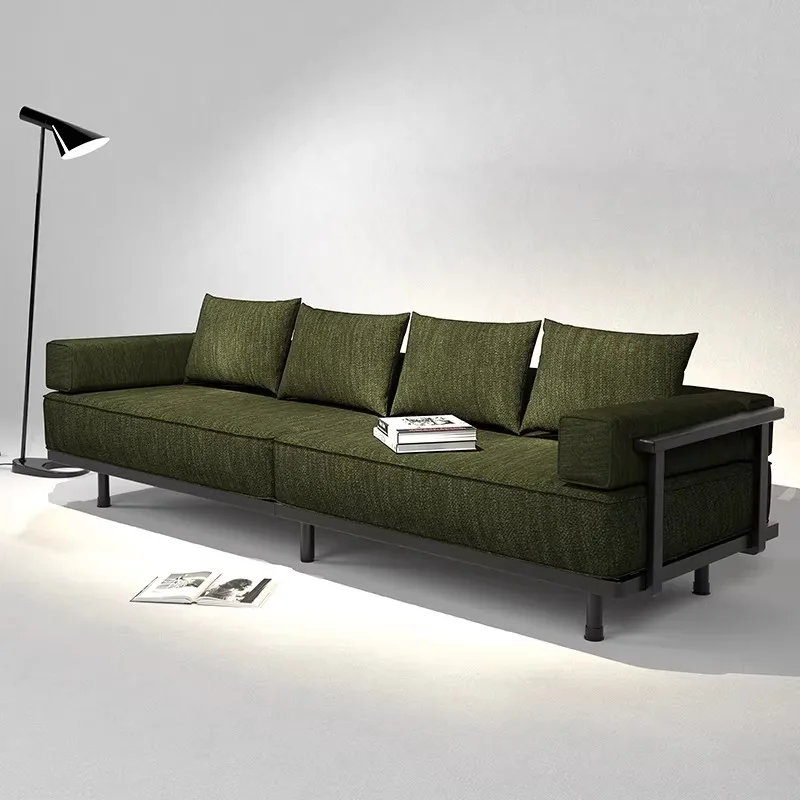 Sofás De sala De estar negros De lujo, sofás modulares clásicos De terciopelo para sala De estar, Muebles suaves para Sala, Muebles para el hogar