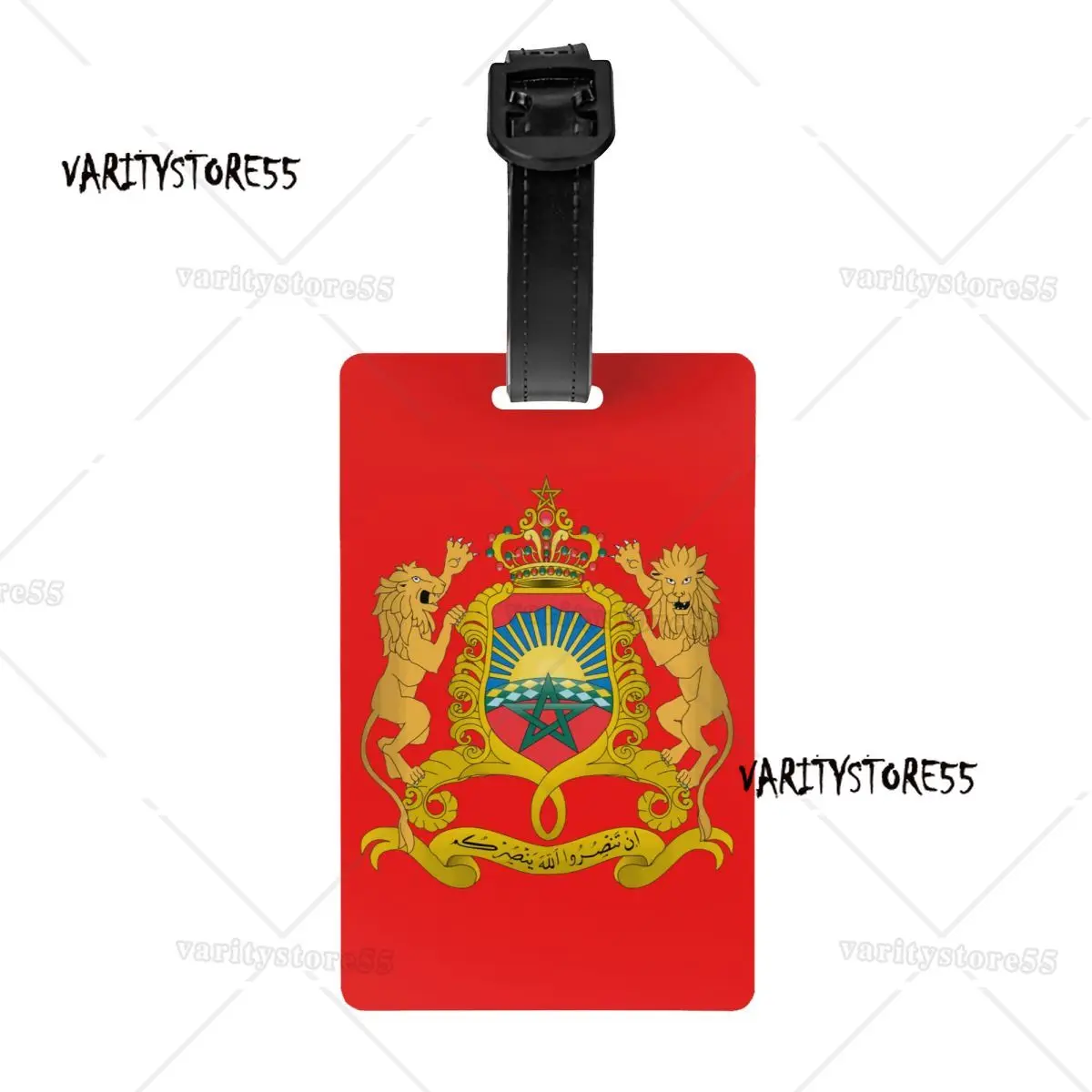 Kingdom Of Morocco Luggage Tag Moroccan Patriotic Travel Bag Suitcase Privacy Cover ID Label