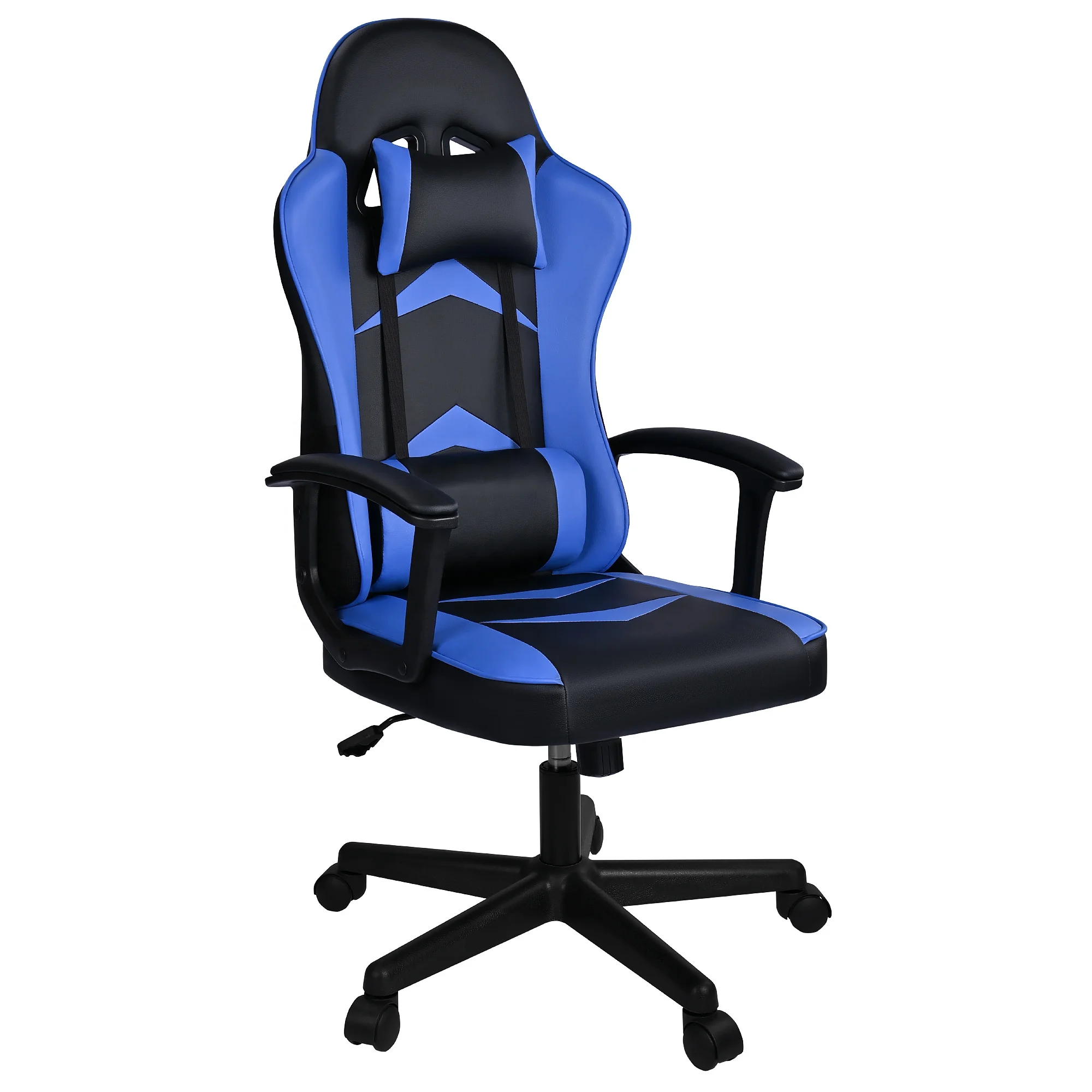 Gaming Chair with Headrest and Lumbar Advanced Comfortable Game Desk Chair Reclining Gamer Chair Seat with PU Leather
