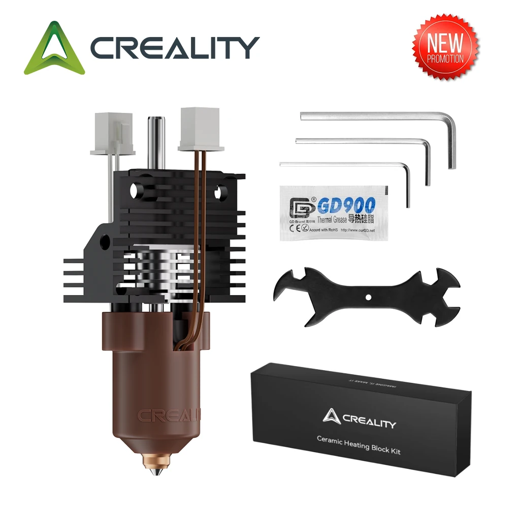 

Creality Official K1/K1 Max/K1C Upgrade Ceramic Heating Block Hotend Kit, Unicorn Quick Swap Nozzle Kit,for K1 Series 3D Printer