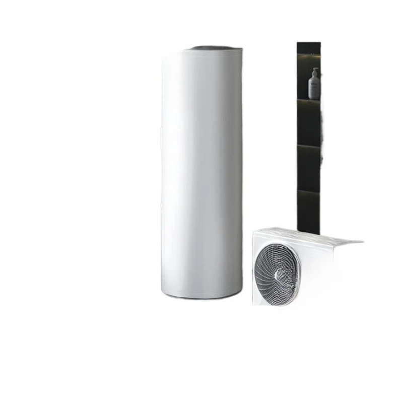 Calentador de agua de energía de aire instalación del paquete de bomba de calor de 200 litros, eficiencia energética de primera clase un auxiliar eléctrico