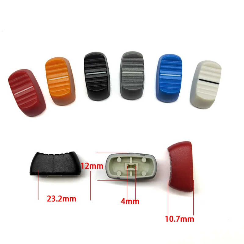 90pcs 6 colors Round Mixer straight slide potentiometer fader knob cap 4mm volume plastic cap