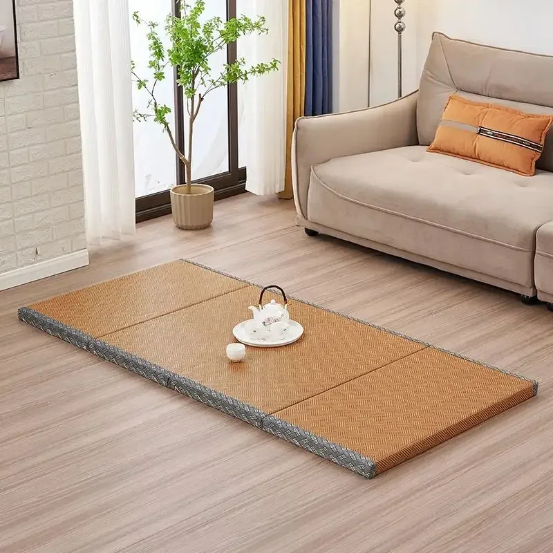 1PC Japanese style tatami floor mat, foldable sleep mattress, portable futon breathable bay window mat, yoga mat for dormitories image 5