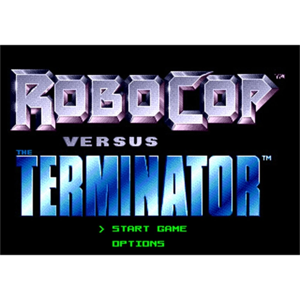 RoboCop Versus The Terminator Region Free 16Bit MD Game Card For Sega Mega Drive For Genesis