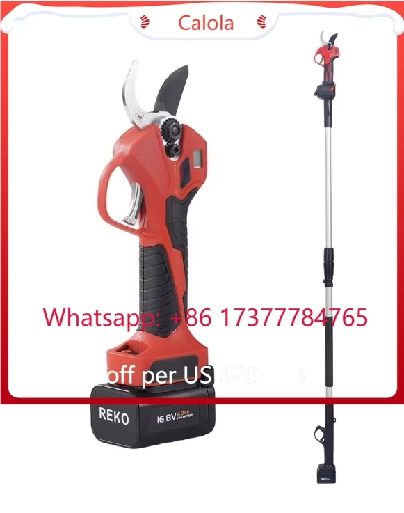 Electric Pruner with 10ft Long Handle Smooth Clean Cut Extra Length for High Branches for Fruit Picking & Pruning Scissors