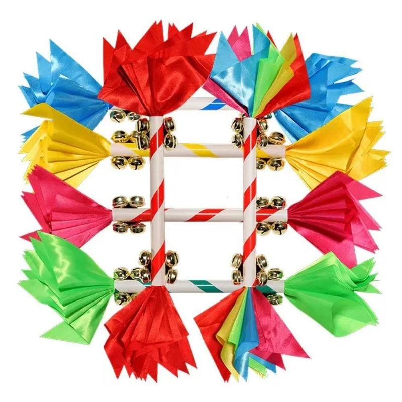 

Детское танцевальное оборудование, красочные цветочные палочки, колокольчики, квадратный танцевальный реквизит Янко, детский день, обучение выступлению, взрослые девочки