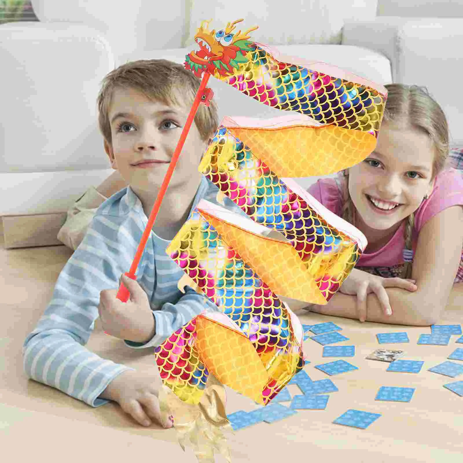 Ribbon Colorful Rhythmic Ribbons Glow Streamers Gift Bag Gymnastics Cloth with Stick Child