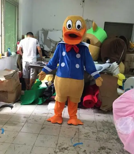 

Yellow Duck Mascot Costume Cartoon Fancy Dress Cosplay Costume Halloween Fancy Dress Christmas Party Maskote Factory direct