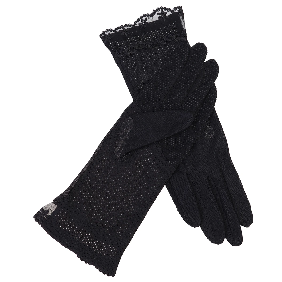 

1 Pair Sun Screen Gloves Breathable Protective Work Gloves For Gardening Construction Jewelry Inspection Fingerprint Protection