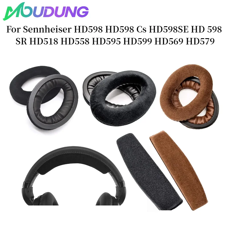 

MOUDUNG Replacement Ear Pads for Sennheiser HD598 HD598 Cs HD598SE HD 598 SR HD518 HD558 HD595 HD599 HD569 HD579 Headphones