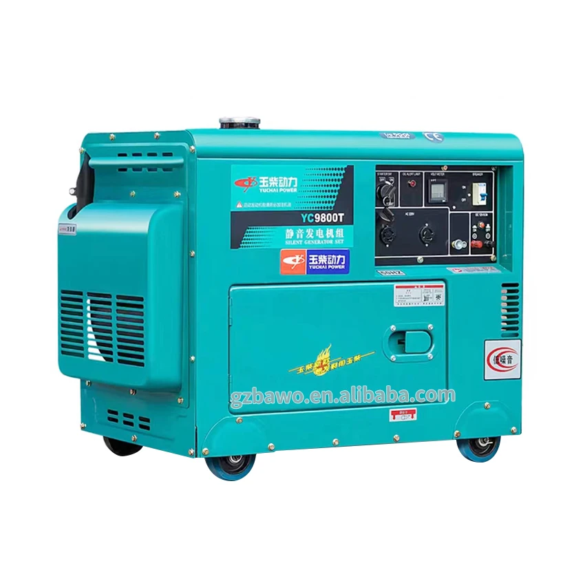 OEM factory price 8kw 10kw  generator 220v 380v ats e-start home outdoor silent generator electricity generation