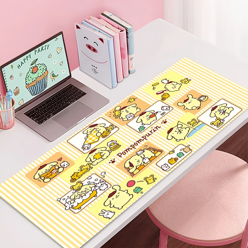 Mouse pad Pom Pom Purin Cinnamoroll large Gaming Desk Mat Computer Keyboard desk pad Mats Pad table mat Home Decor Sanrio