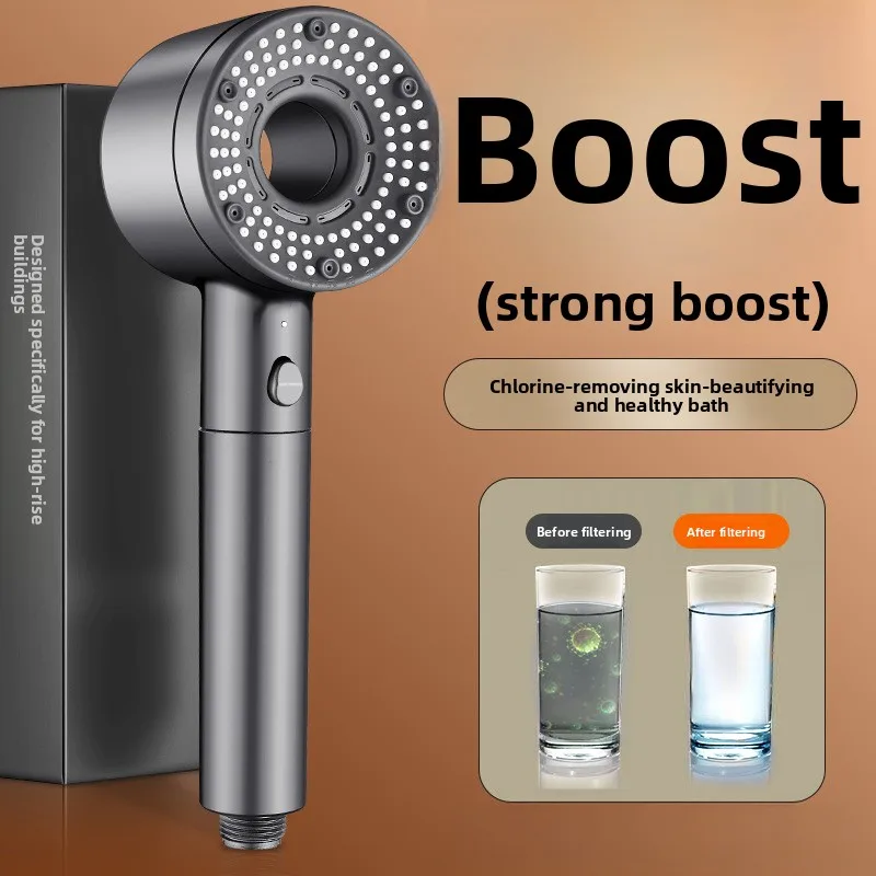 

High Pressure Rainfall Shower Head with Adjustable Spray Modes Stainless Steel Chrome Finish for Bathroom Renovation and