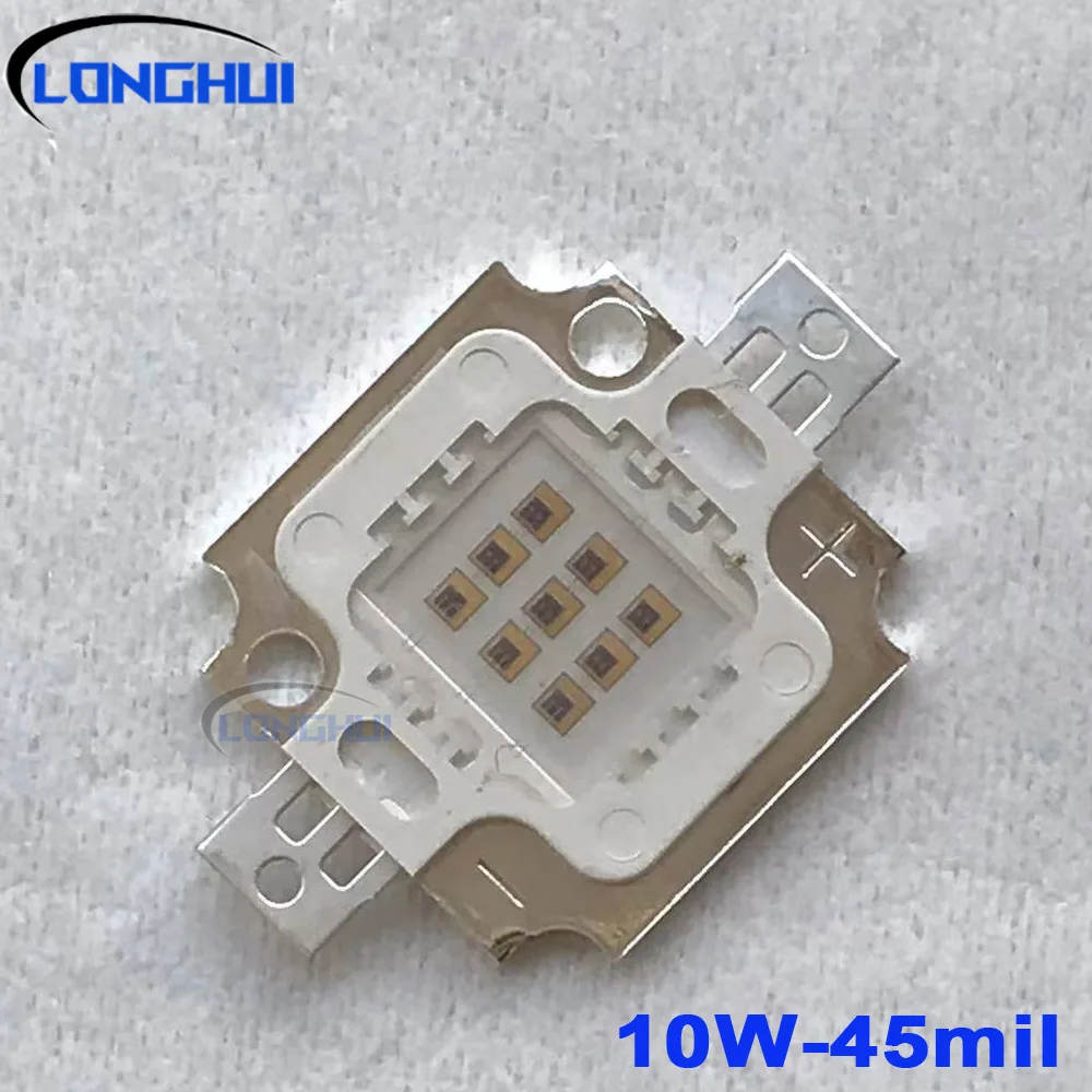 

Светодиод высокой мощности 10 Вт SMD COB Light Bead для 10 Вт ТВ-лампа для выращивания УФ-ИК RGB Внутренние и наружные светодиодные аксессуары