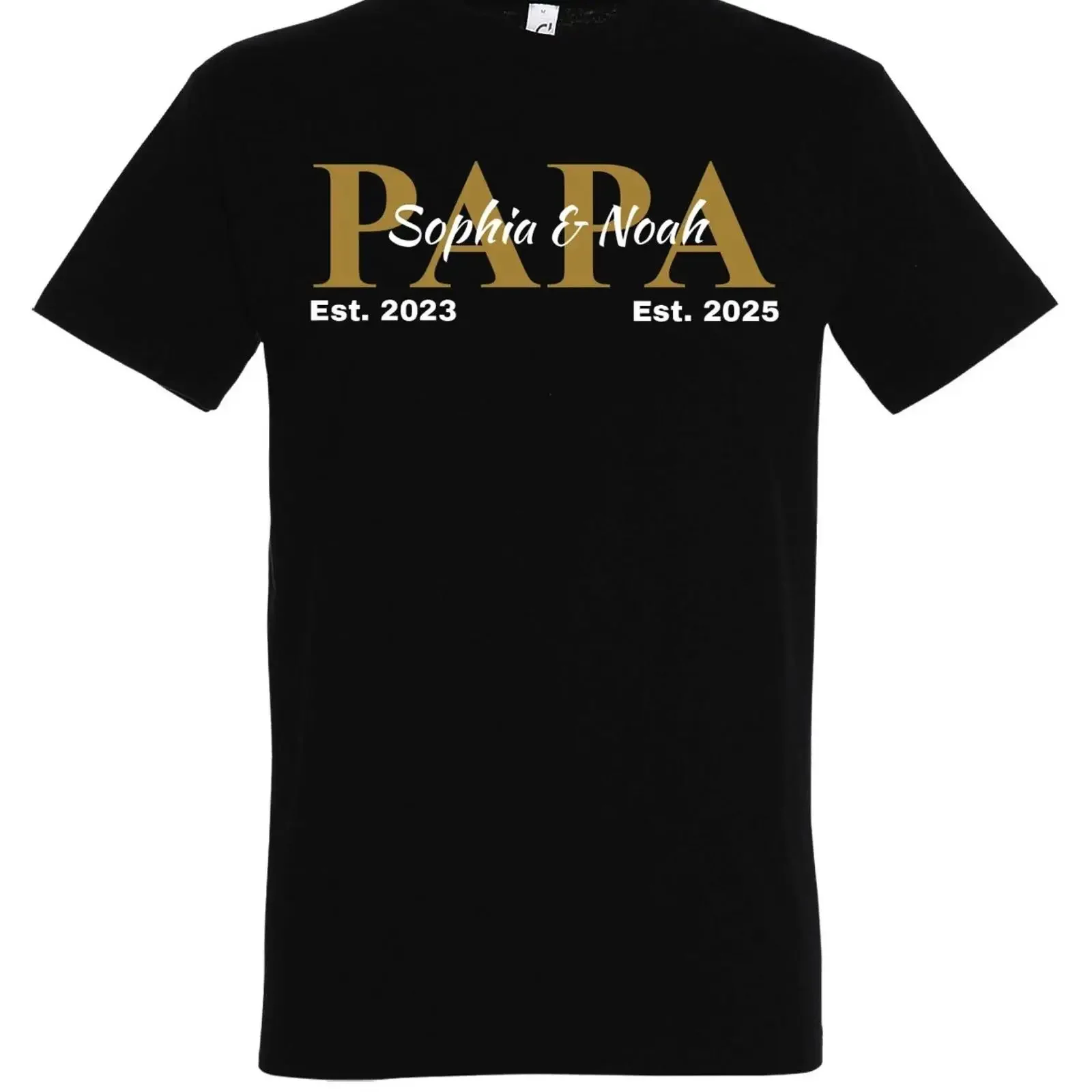 PAPA Herren T Shirt bedrucken mit Wunschname amp Datum personalisiert Geschenk vintage Washed Soft fashion graphic Unisex
