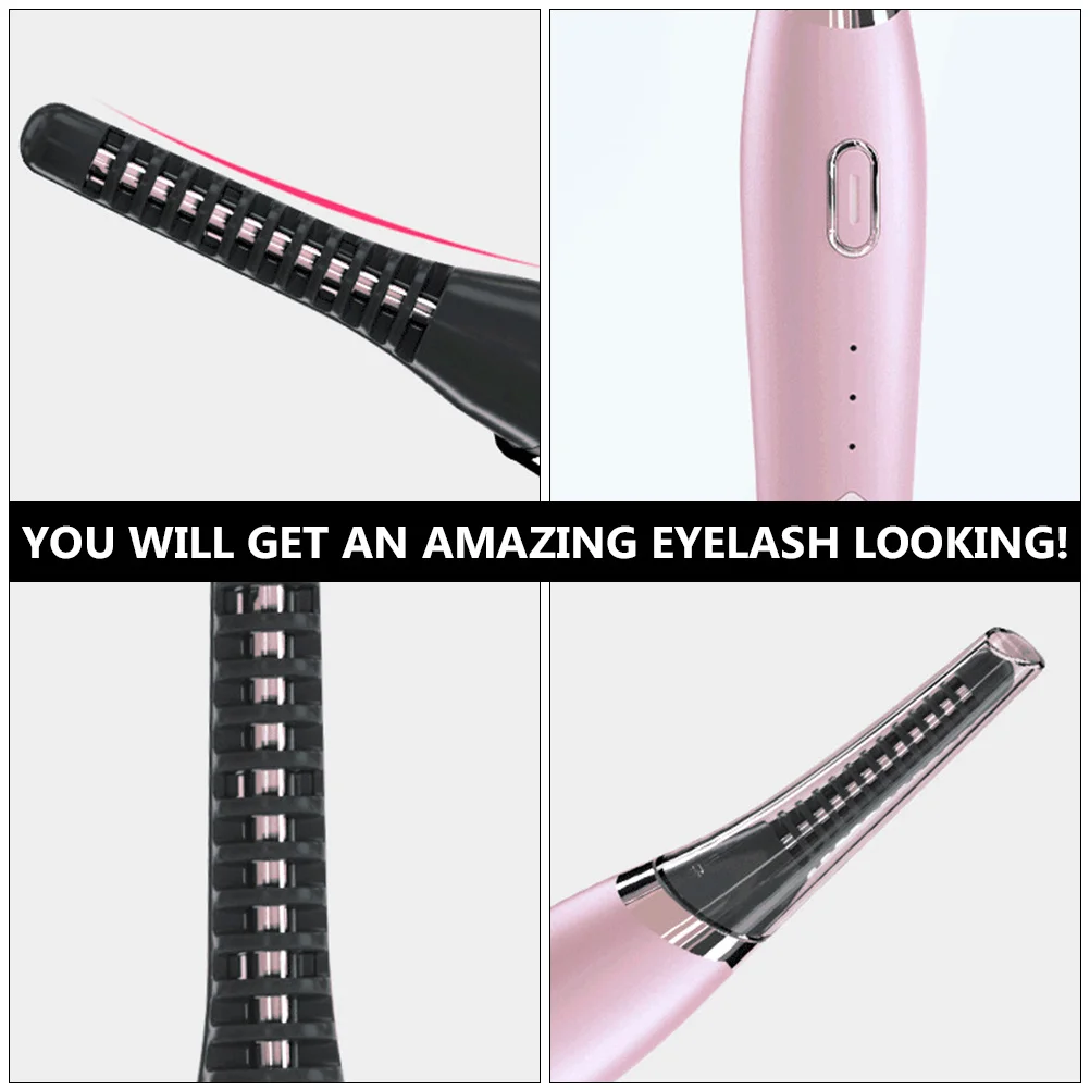 

Heated Eyelash Curler Electric Curling Clip for Women Professional Makeup Tool with Thermostatic Control Fast Heating Lasting