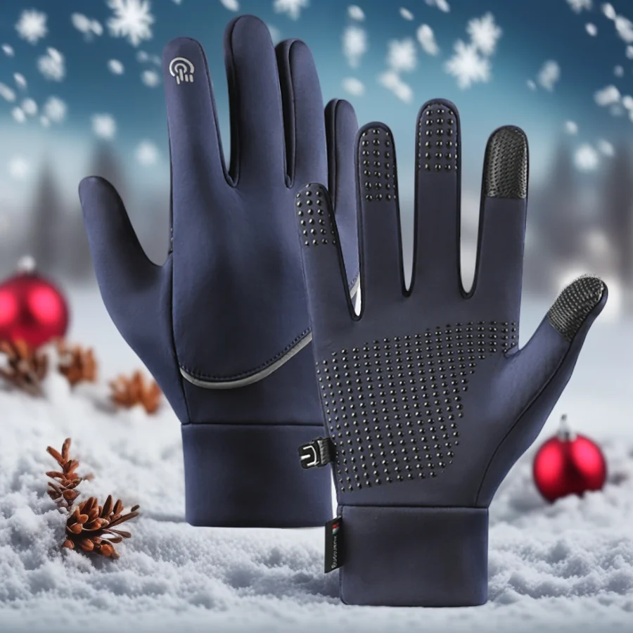 

1 пара зимних перчаток для женщин и мужчин, лыжные зимние перчатки, теплый сенсорный экран, костюм для бега, езды на велосипеде, пеших прогулок, вождения