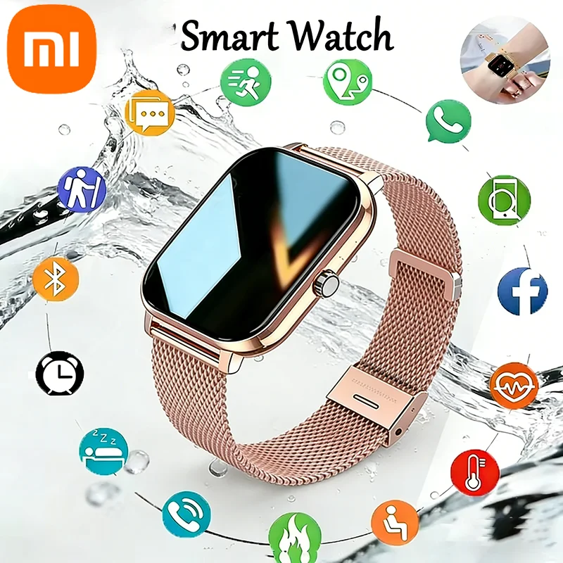 XIAOMI 2026 Nuevo Reloj Inteligente para Hombre y Mujer, Regalos Deportivos, Pantalla Táctil Completa, Llamadas, Monitoreo Digital de Oxígeno en Sangre, Smartwatch