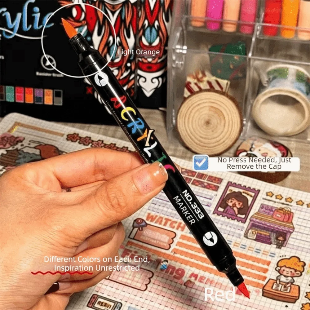 أقلام تلوين مزدوجة الطرف بـ 24 - مراجعة Illustration Marker Set وسعره