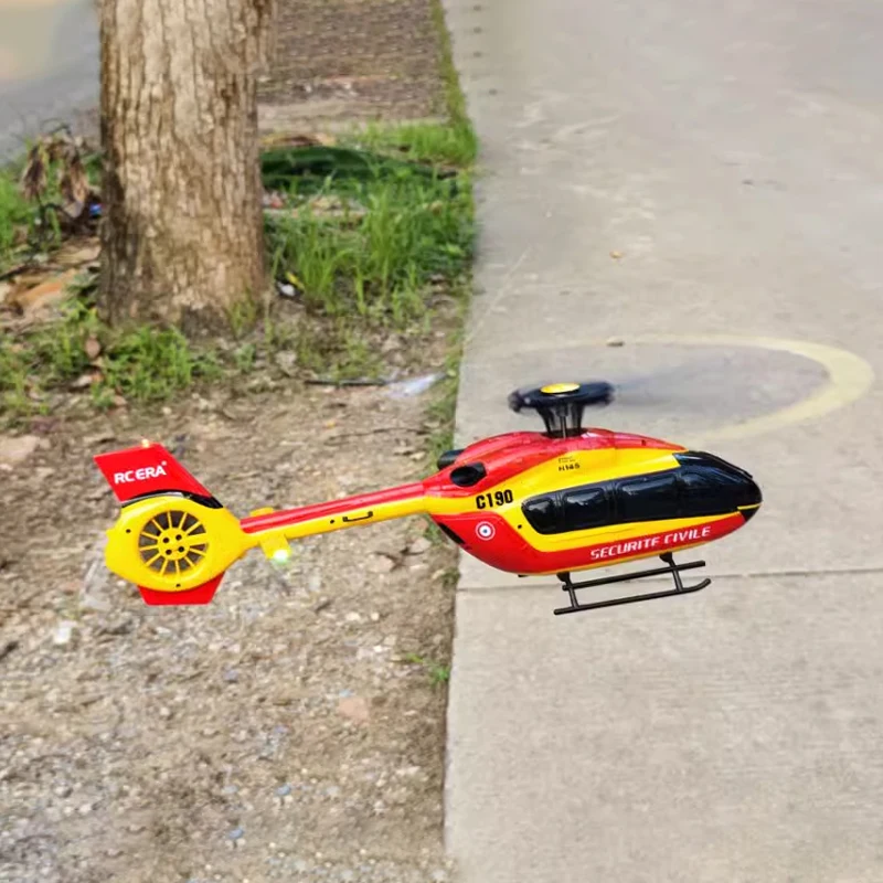 Rc Helicopter C190 Zeskanaals Single-Propeller Flybarless Helikopter Twee Borstelloze Motoren Zes-As Gyroscoop kerstcadeaus