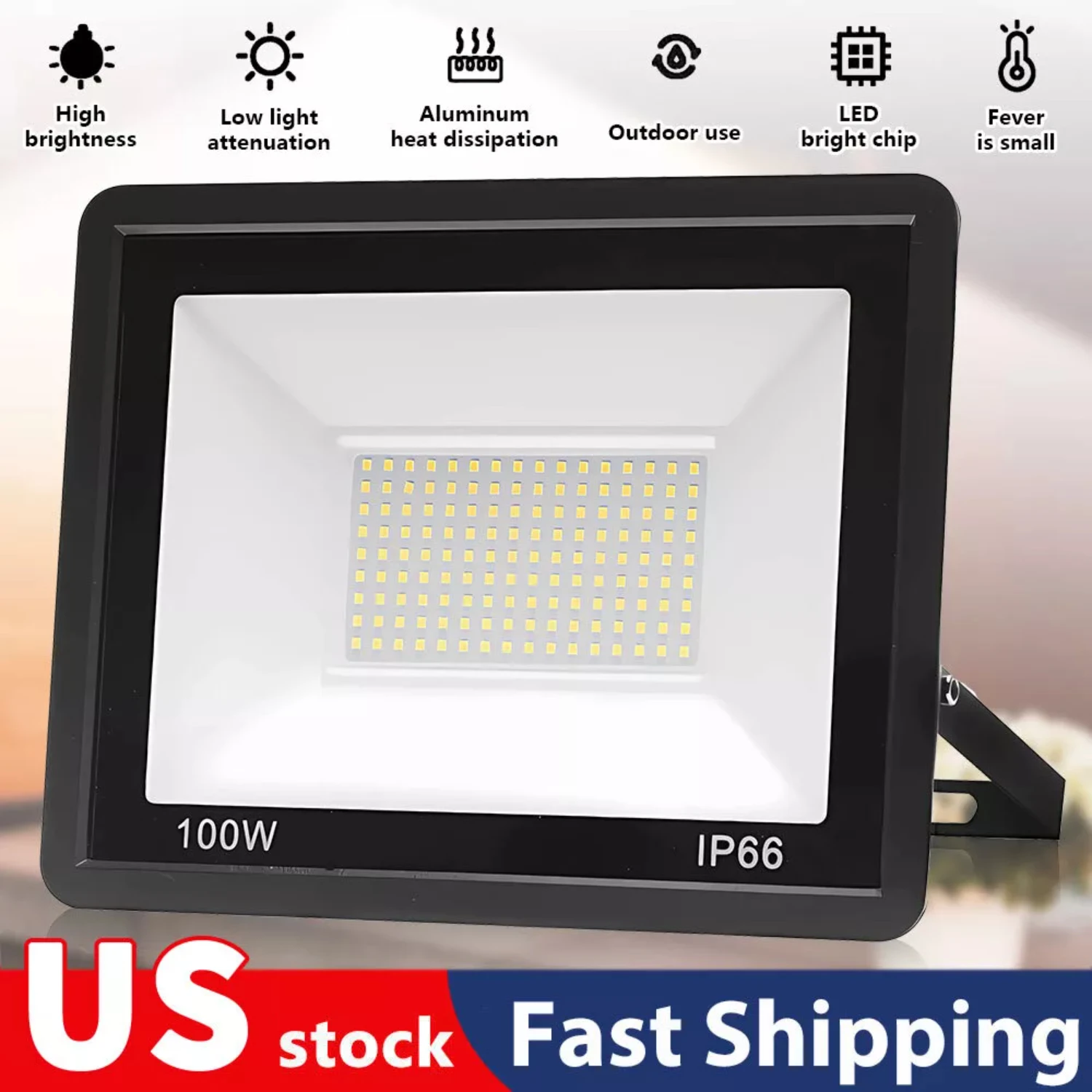 

100000LM LED Flood Light Garden Outdoor Lamp Yard Security Spotlight Fixtures