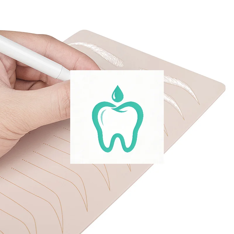 

Силиконовая кожа для тренировок по татуировке, 3D-имитация кожи для вышивки, двусторонняя искусственная кожа для тату, аксессуары для микроблейдинга и перманентного макияжа