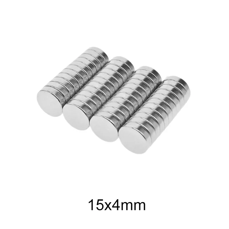 15x4 mm Strong Cylinder Rare Earth Magnet 15mmx4mm N35 Round Neodymium Magnets 15x4mm Mini Small Magnet 15*4 mm