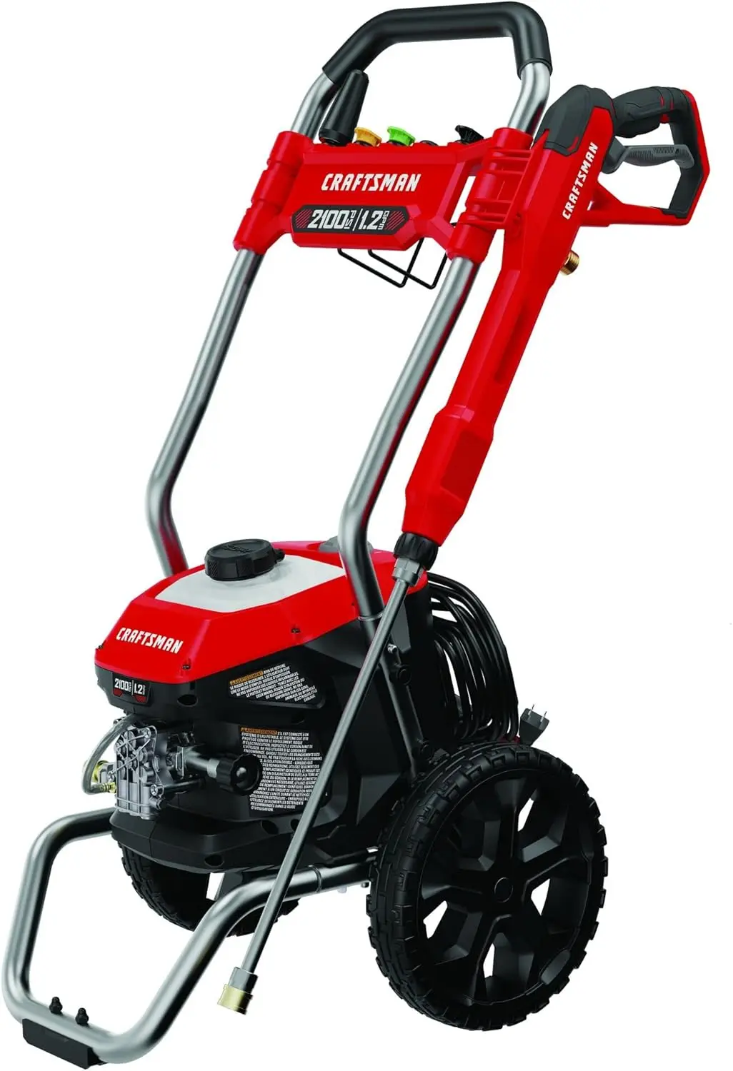 Cold Water Pressure Cleaning for Various Surfaces, Electric, High 2100-PSI, 1.2 GPM