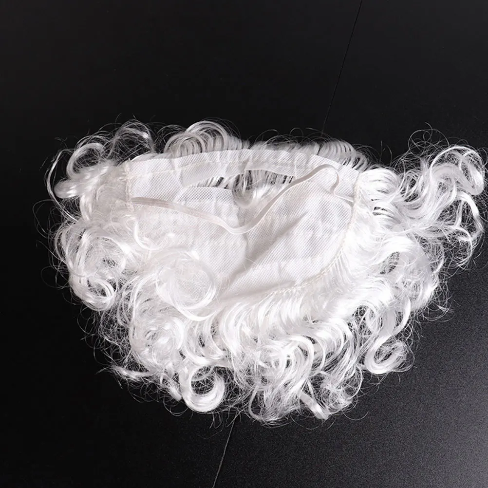 2 uds Santa Claus barba falsa accesorios de disfraz fiesta de Navidad Cosplay bigote accesorios de Papá Noel