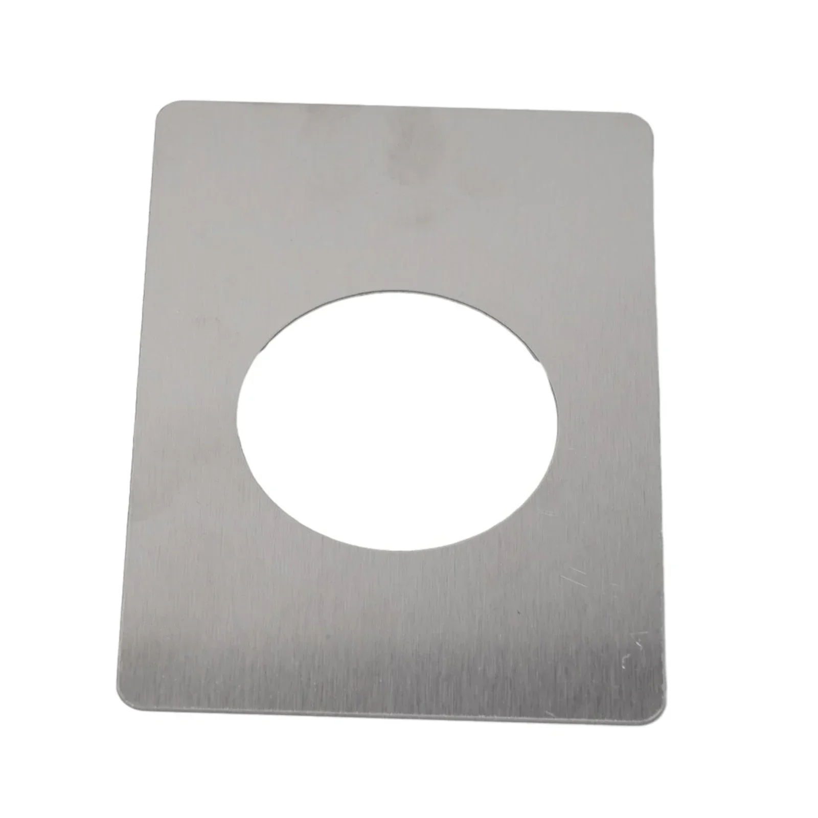 High Quality Brand New Doors Lock Plate Tools Rust Resistant Silver Stainless Steel Rounded Corners With Tape 2Pcs