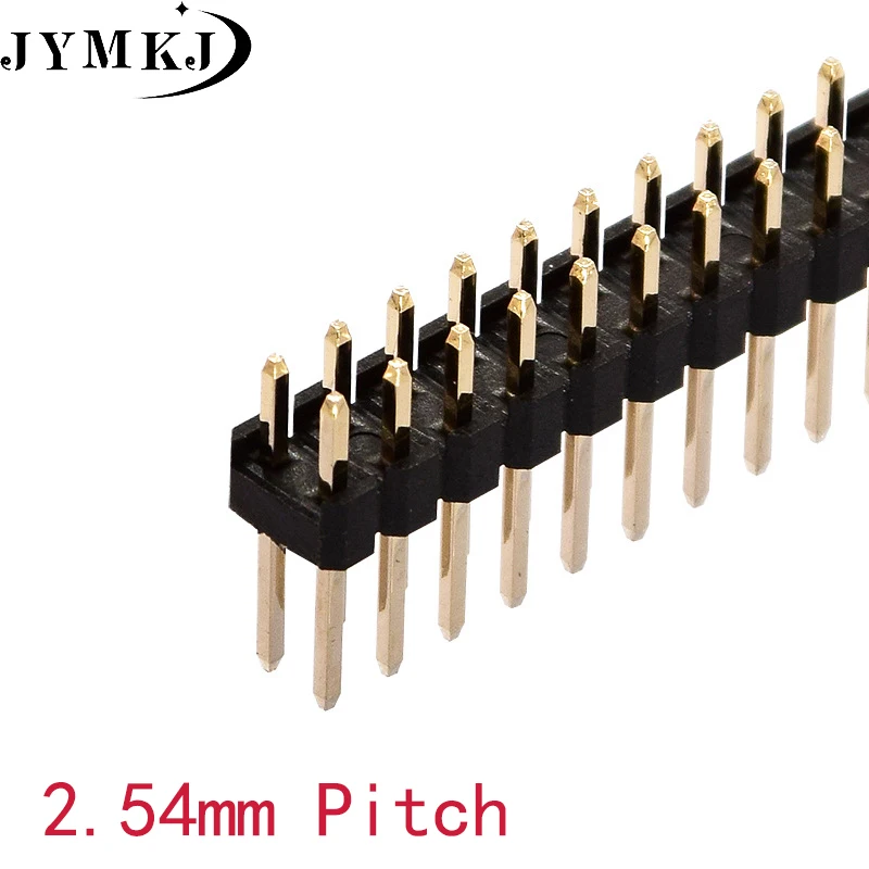 

10Pcs/lot 2.54mm Pitch 2.54 Double Row Male 2x40Pin Breakaway PCB Board Pin Header Connector Strip 2*40P Gold Plated