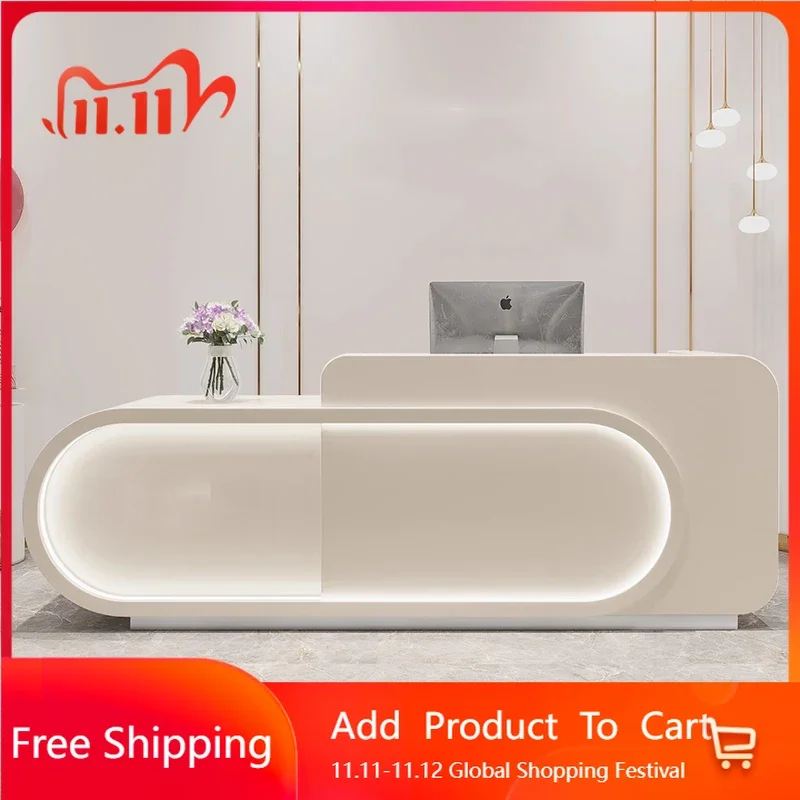 

Aesthetic Pulpit Front Desk Lectern Modern Office Podium Stand Register Counter Hair Salon Executive Mostrador Trendy Furniture