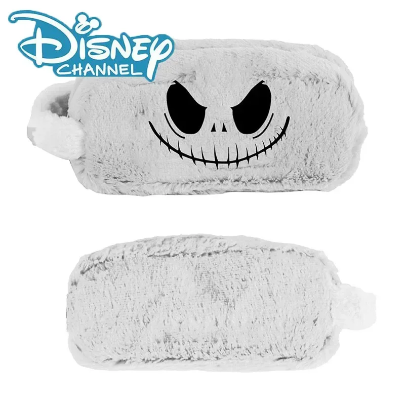 

Hot Disney Christmas Eve Horror Jack Plush Pen Bag Makeup Bag Large Capacity Pencil Case Stationery Storage Bag Halloween