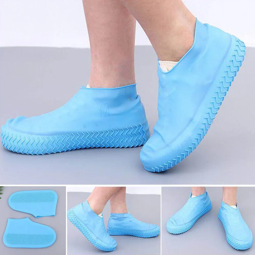 

Silicone WaterProof Shoe Covers Unisex Shoes Protectors Reusable Non-Slip Rain Boot Overshoes Walking Shoes Accessories