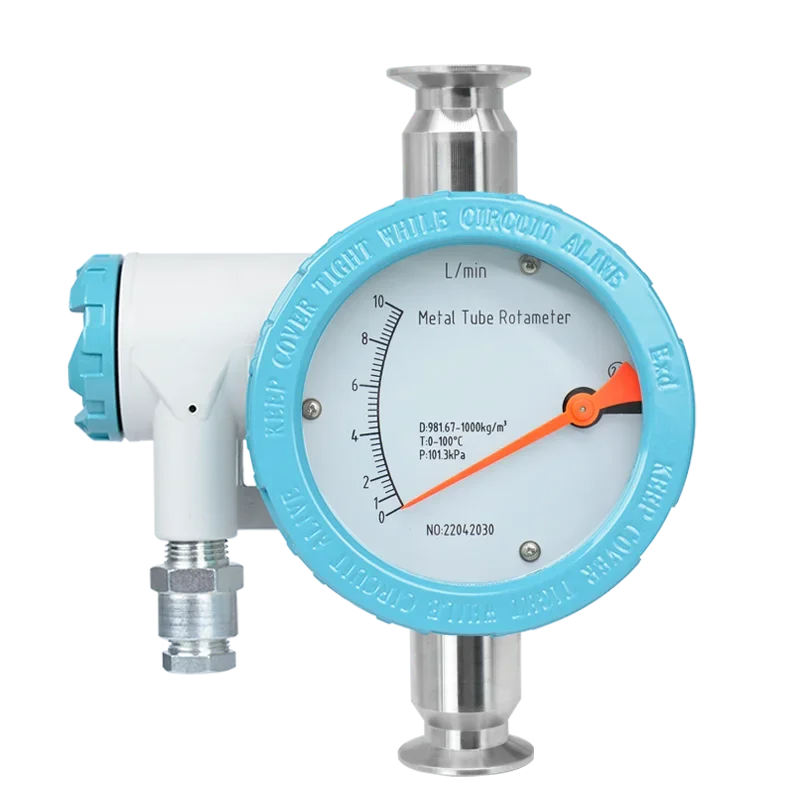 

Расходомер с тройным зажимом для подключения металлической трубки, поворотные счетчики с вертикальным дисплеем