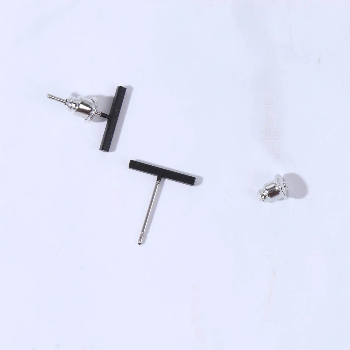 Simple Black Ear Studs Fashion Lightweight Alloy Rust Resistant Women Jewelry Ear Decor Women Jewelry