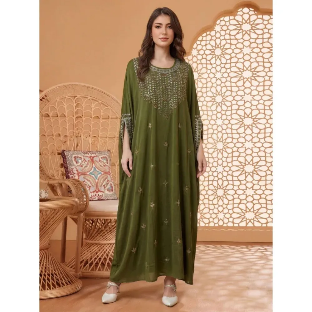 

Eid Women Dress Muslim Abaya Ramadan Kaftan Party Dresses Diamonds Vestidos Arab Long Robe Morocco Dubai Abayas Jalabiya 2026