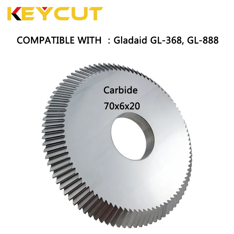 Gladaid Cutter 70x6x20 8810 8811 0012  Fits Gladaid 888 368 Key Machine Aftermarket Locksmith Tools