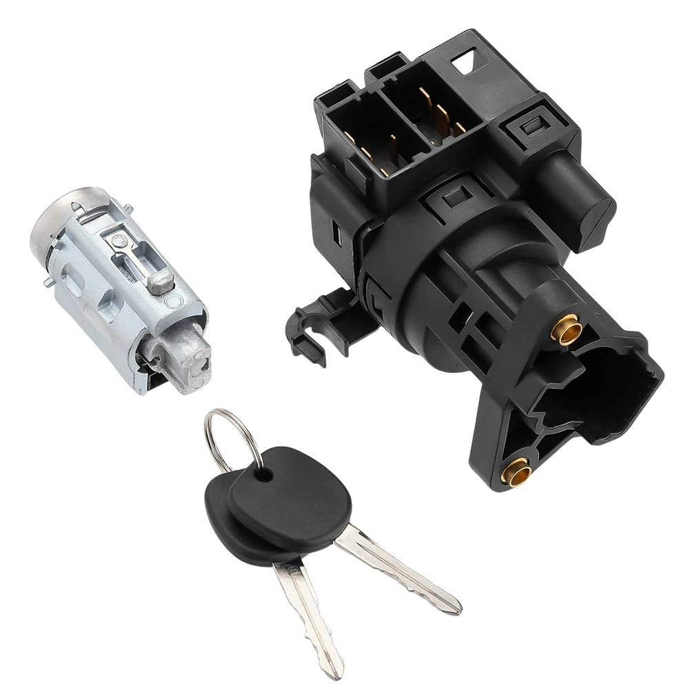 

ABHY-Ignition Lock Cylinder Switch With Key 22599340 12458191 For Impala Malibu Monte Classic 2000-2005