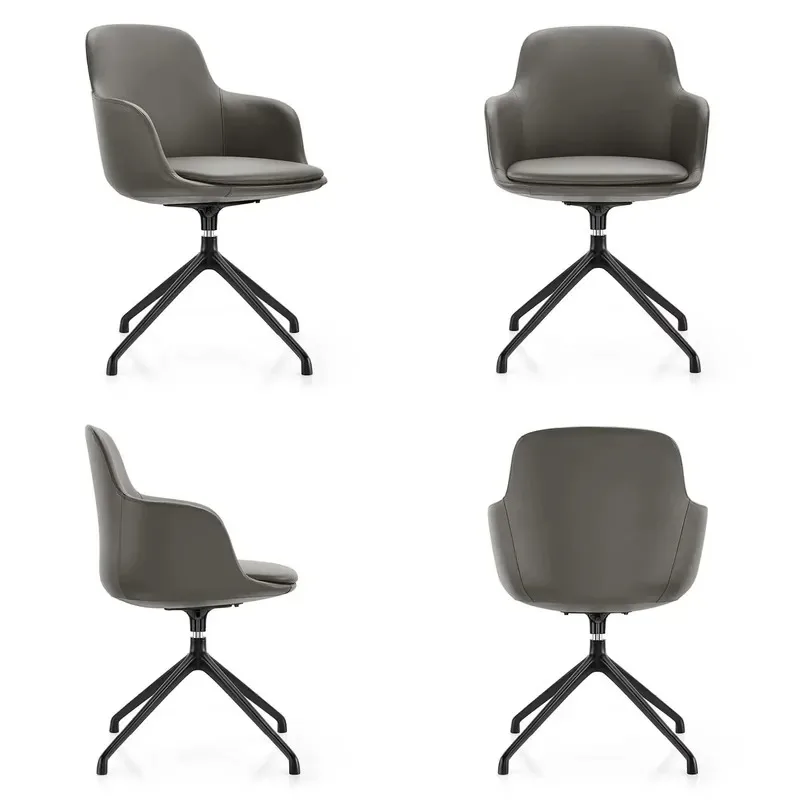 VIA Lola 46C-04-BLK Modern Visitor Chair Steel Frame Comfortable Cushion Office School Use Wholesale