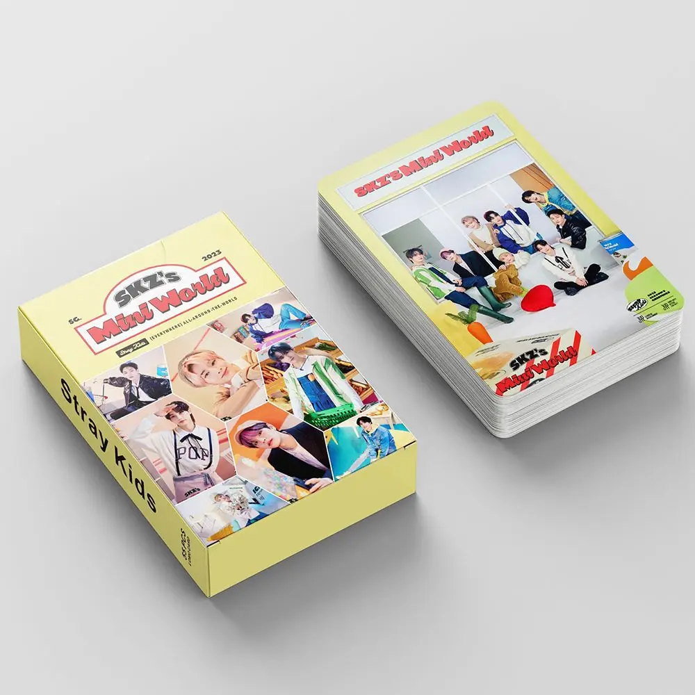 Imagem -02 - Conjunto Kpop Photocards Crianças de Rua 2023 Novo Álbum Maxident Lomocards Meninos Straykids Cartão de Foto para Fãs Coleção 55 Pcs