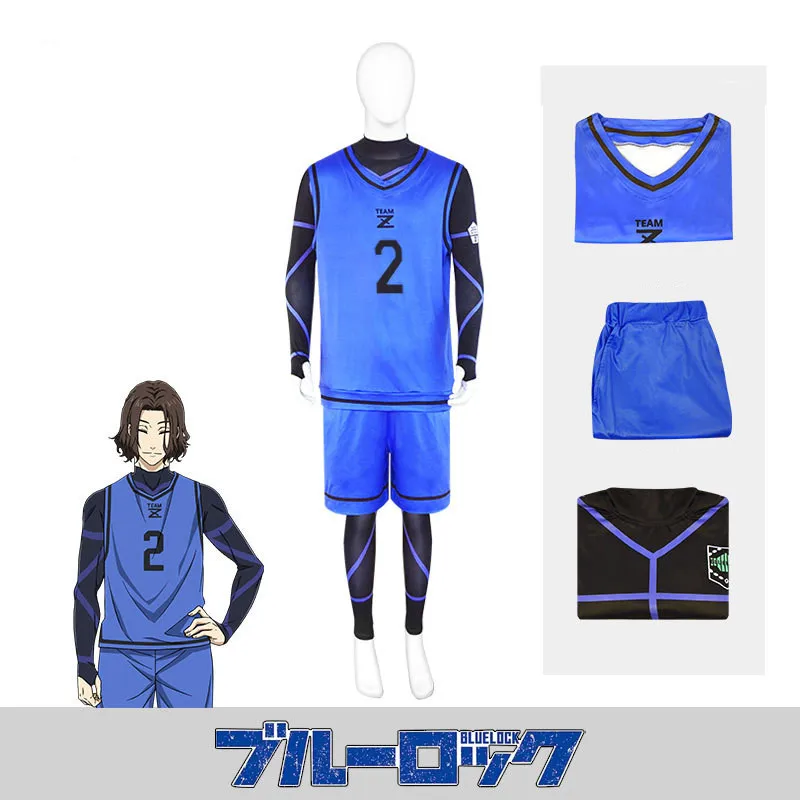 Anime Blue Lock Cosplay Costume Isagi Yoichi Chigiri Bachira Rensuke Kunigami Football Maillot Foot Uniforme Clothes Jerseys