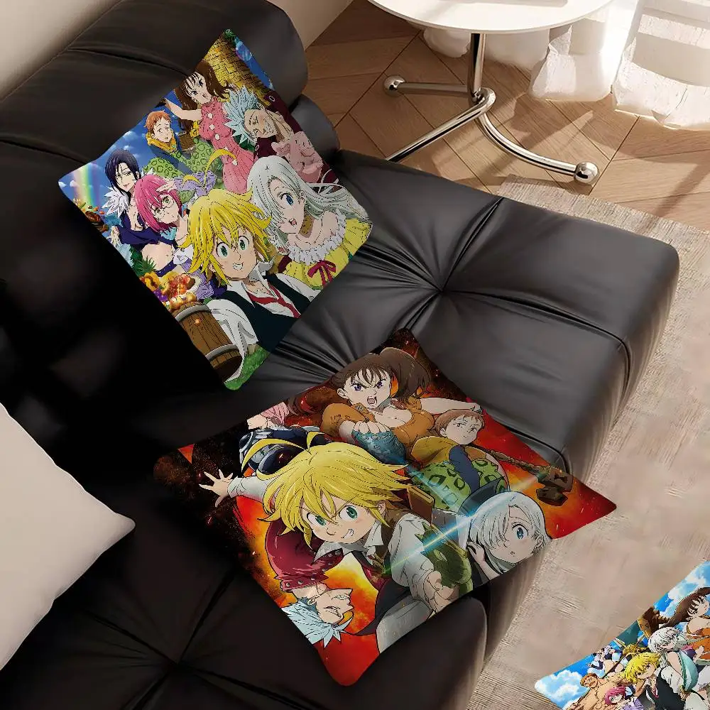 حار أنيمي الخطايا السبع المميتة وسادة غطاء لغرفة النوم وغرفة المعيشة أريكة غطاء الوسادة الزخرفية #1