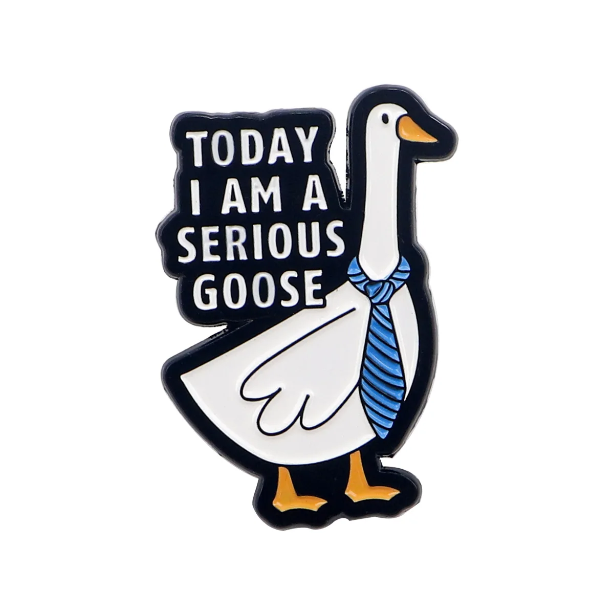 White Goose Pins for Backpacks Cute Jewelry Badges Manga Badges on Backpack Enamel Pin Brooches Briefcase Cartoon Accessories