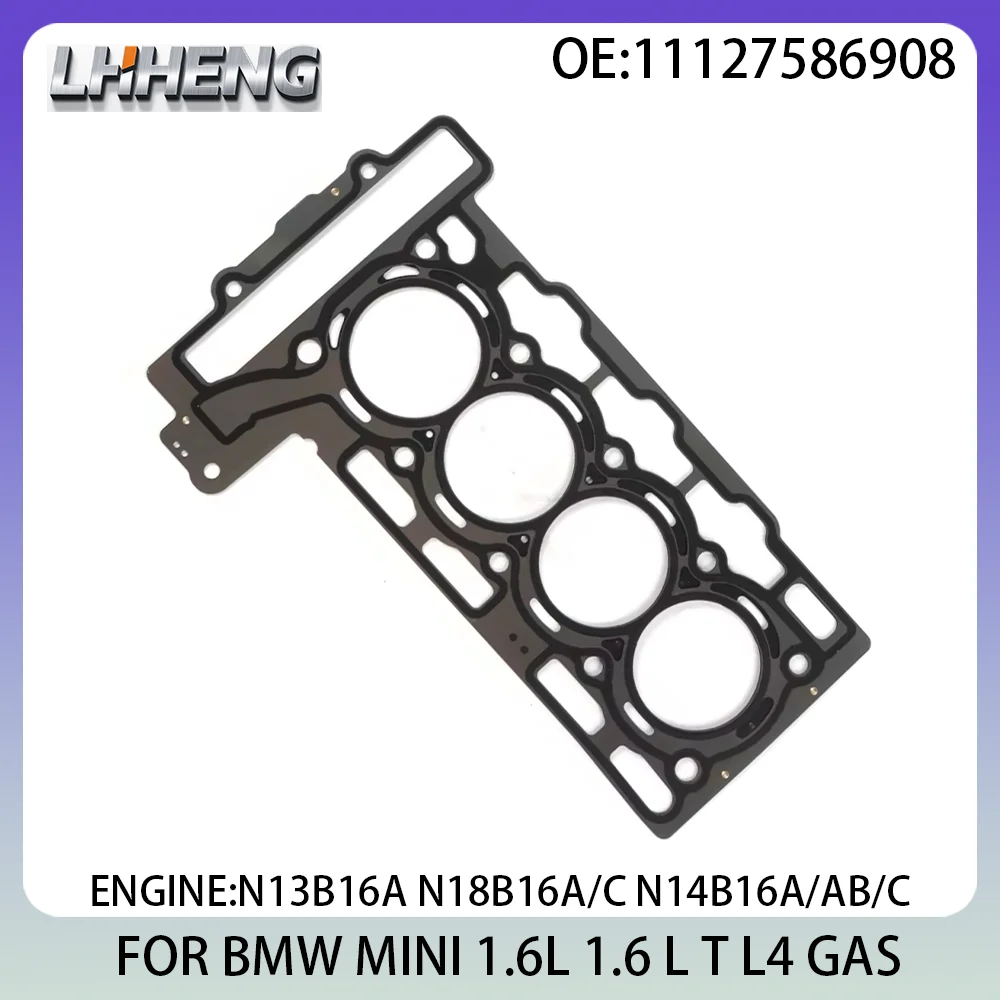 

Cylinder Head Gasket For BMW 1 3 MINI CLUBMAN CONVERTIBLE COUNTRYMAN COUPE PACEMAN ROADSTER 1.6 L T L4 GAS 11127586908 06-19