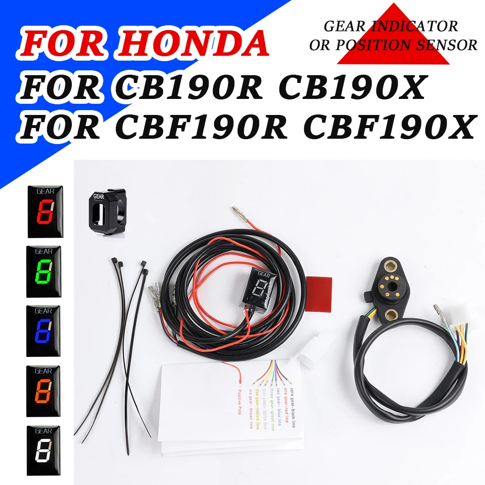 

Motorcycle Accessories Gear Indicator Display Meter Position Sensor For Honda CB190R CB 190 R X CBF 190 R CBF190R CB190X CBF190X